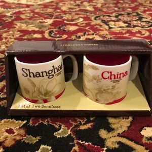 NWT Starbucks set of 2 Demitasse